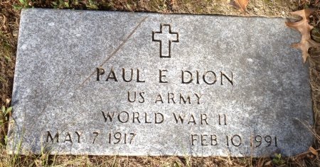 DION, PAUL E. - Hillsborough County, New Hampshire | PAUL E. DION - New Hampshire Gravestone Photos